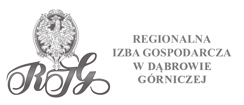 Logo Regionalnej Izby Gospodarczej w Dąbrowie Górniczej.