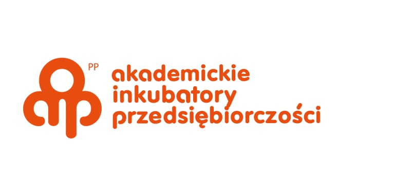 Logotyp Akademickich Inkubatorów Przedsiębiorczości.