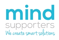 Logo firmy "mind supporters" z hasłem "Tworzymy inteligentne rozwiązania".