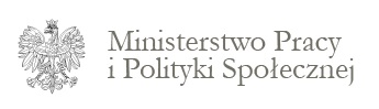 Logo Ministerstwa Pracy i Polityki Społecznej.
