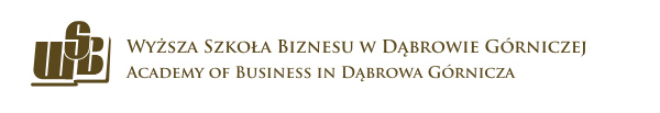 Logo Wyższej Szkoły Biznesu w Dąbrowie Górniczej.