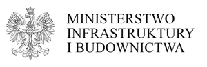 Logo Ministerstwa Infrastruktury i Budownictwa.
