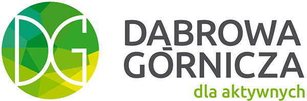 Logo miasta Dąbrowa Górnicza z hasłem "dla aktywnych".