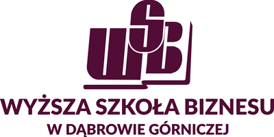 Logo Wyższej Szkoły Biznesu w Dąbrowie Górniczej.
