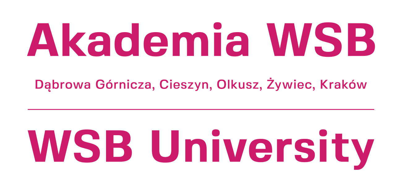 Logo Akademii WSB z lokalizacjami.