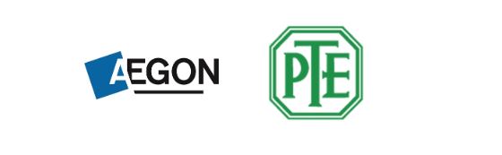 Logotypy Aegon i PTE.