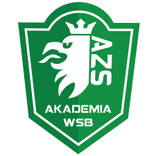 Logo Akademii WSB z wizerunkiem orła w zielonym tle.