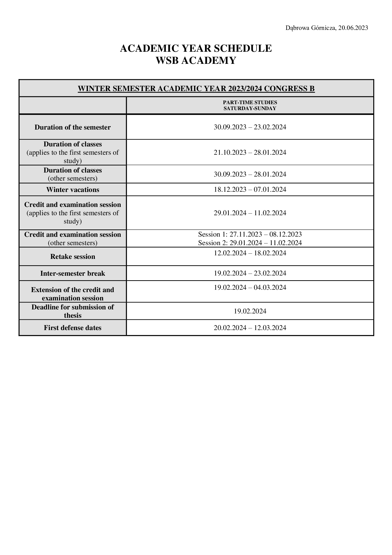 academic-schedule-akademia-wsb