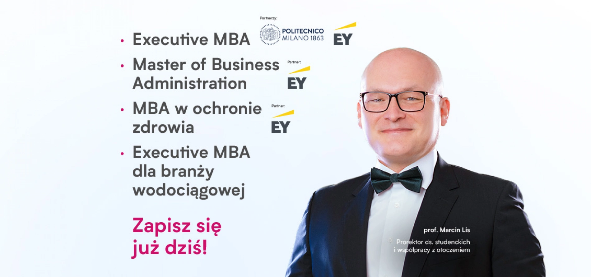 tło: Zapisz się na studia MBA i podyplomowe