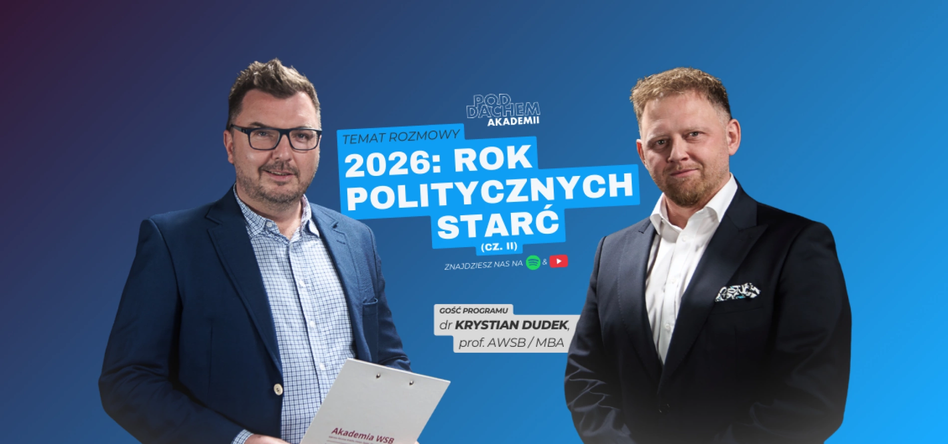 tło: Podcast - Pod Dachem Akademii
