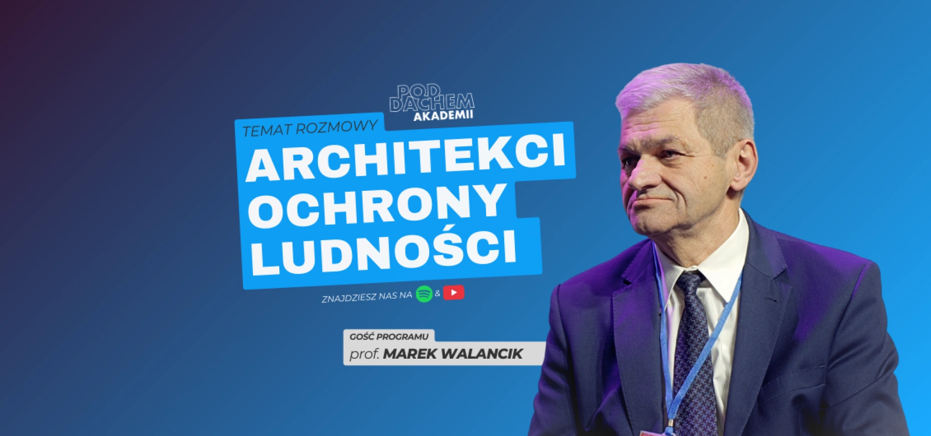 tło: Podcast - Pod Dachem Akademii
