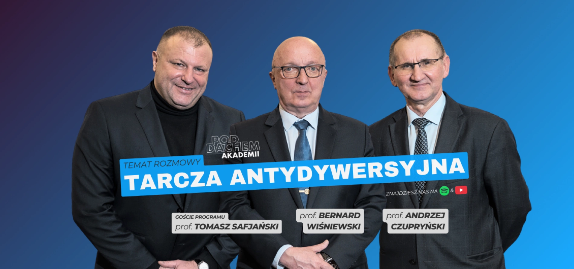 tło: Podcast - Pod Dachem Akademii