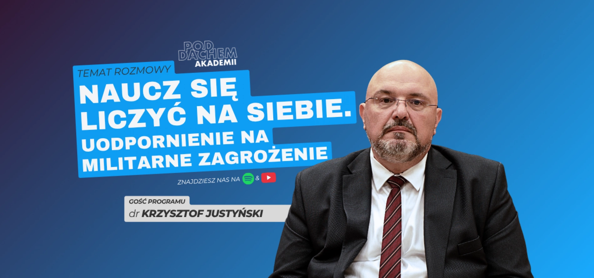 tło: Podcast - Pod Dachem Akademii