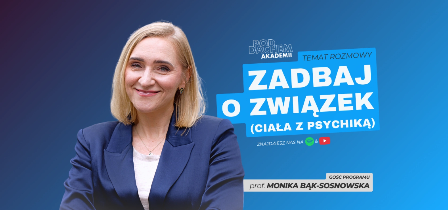 tło: Podcast - Pod Dachem Akademii