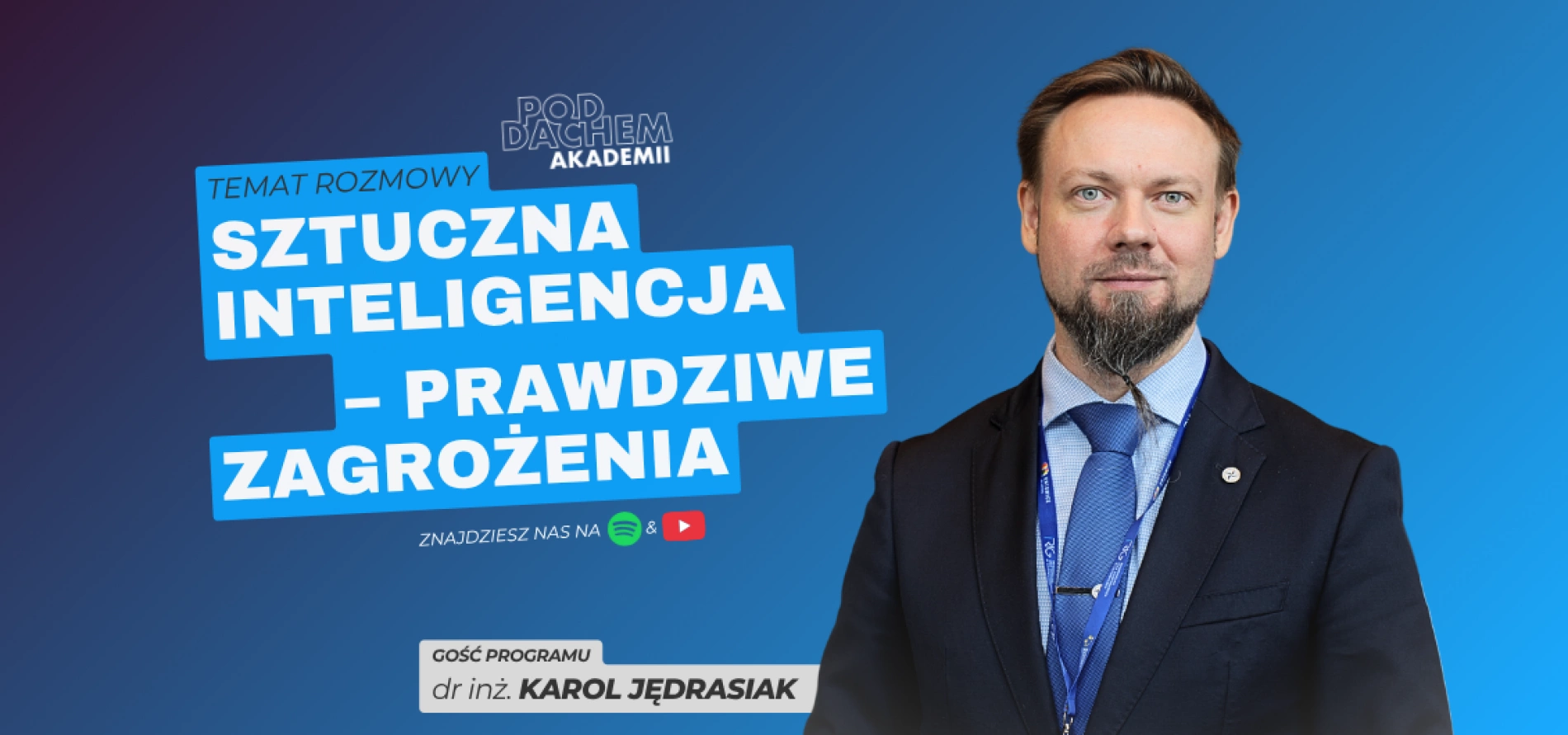 tło: Podcast - Pod Dachem Akademii