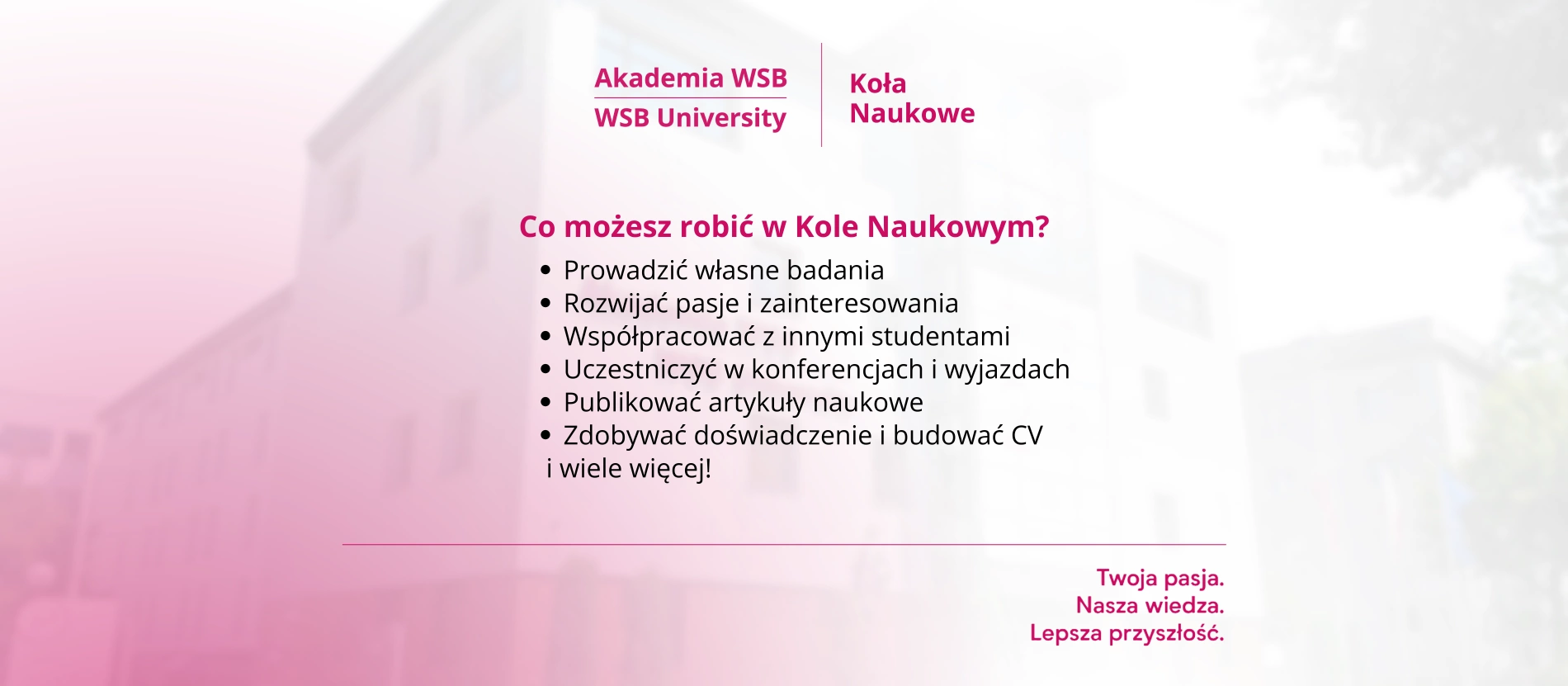 tło: Co możesz robić w kole naukowym?