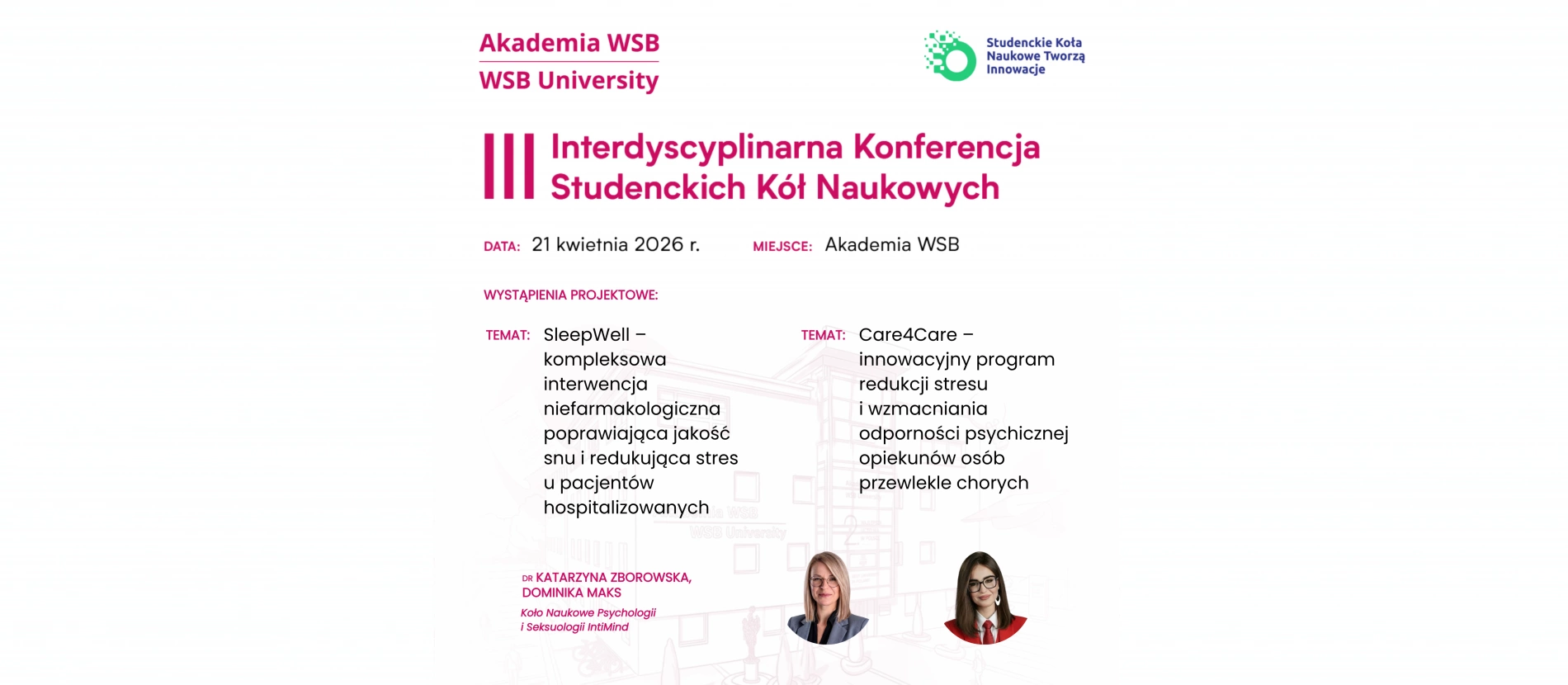 tło: lll Interdyscyplinarna Konferencja Studenckich K&oacute;ł Naukowych