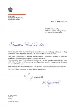 Zdjęcie nr 13 z galerii Szkoła Szczęścia w Sofii – AWSB przekracza granice dla kobiet
