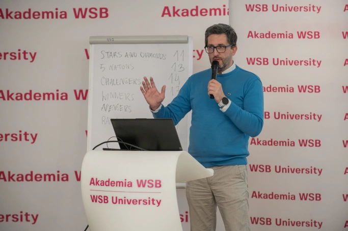 Zdjęcie nr 6 z galerii VII Międzynarodowy Tydzień Kadry Akademickiej w Akademii WSB: Grywalizacja i rozwiązywanie problemów dla globalnego wpływu
