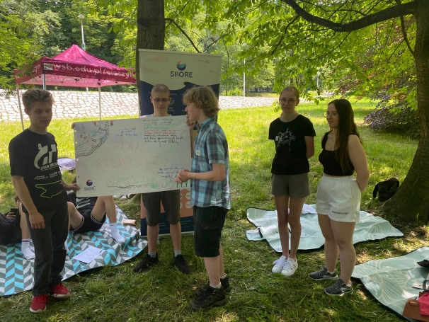 Zdjęcie nr 14 z galerii Jak rzeka wpływa na morze? Warsztaty w Cieszynie w ramach projektu SHORE: EmpOweR Students as the agents of cHangE