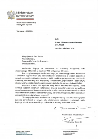 Zdjęcie nr 9 z galerii Inauguracja Roku Akademickiego 2025/2026 - Laudacje 2025 