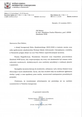 Zdjęcie nr 67 z galerii Inauguracja Roku Akademickiego 2025/2026 - Laudacje 2025 