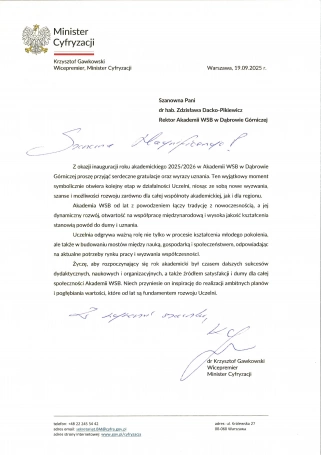 Zdjęcie nr 2 z galerii Inauguracja Roku Akademickiego 2025/2026 - Laudacje 2025 