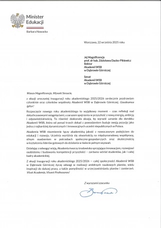 Zdjęcie nr 5 z galerii Inauguracja Roku Akademickiego 2025/2026 - Laudacje 2025 