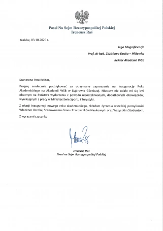 Zdjęcie nr 22 z galerii Inauguracja Roku Akademickiego 2025/2026 - Laudacje 2025 