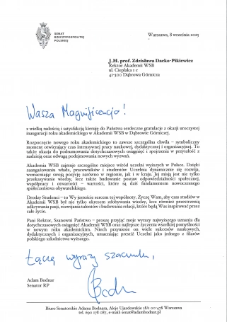 Zdjęcie nr 18 z galerii Inauguracja Roku Akademickiego 2025/2026 - Laudacje 2025 