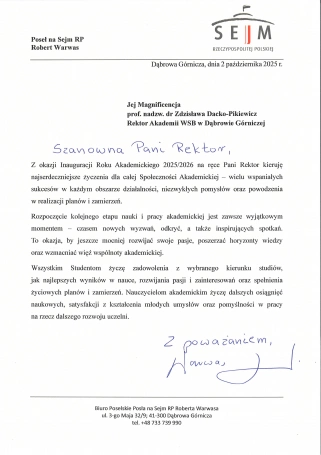 Zdjęcie nr 21 z galerii Inauguracja Roku Akademickiego 2025/2026 - Laudacje 2025 