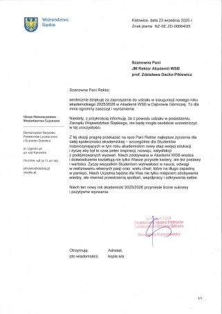 Zdjęcie nr 32 z galerii Inauguracja Roku Akademickiego 2025/2026 - Laudacje 2025 