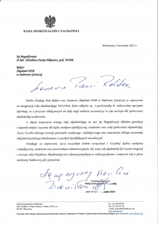 Zdjęcie nr 33 z galerii Inauguracja Roku Akademickiego 2025/2026 - Laudacje 2025 
