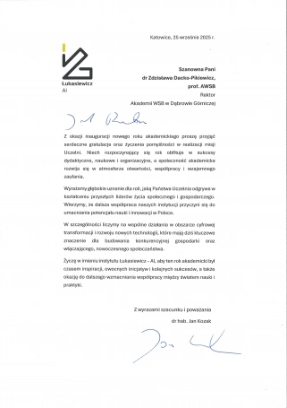 Zdjęcie nr 36 z galerii Inauguracja Roku Akademickiego 2025/2026 - Laudacje 2025 