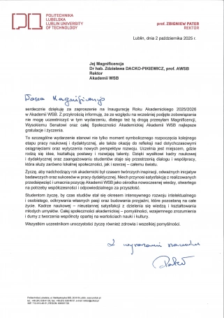 Zdjęcie nr 46 z galerii Inauguracja Roku Akademickiego 2025/2026 - Laudacje 2025 