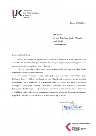 Zdjęcie nr 50 z galerii Inauguracja Roku Akademickiego 2025/2026 - Laudacje 2025 