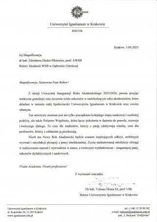 Zdjęcie nr 57 z galerii Inauguracja Roku Akademickiego 2025/2026 - Laudacje 2025 