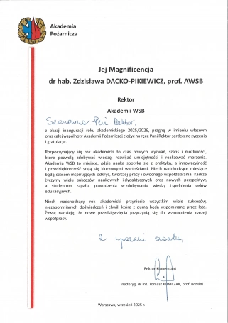 Zdjęcie nr 59 z galerii Inauguracja Roku Akademickiego 2025/2026 - Laudacje 2025 