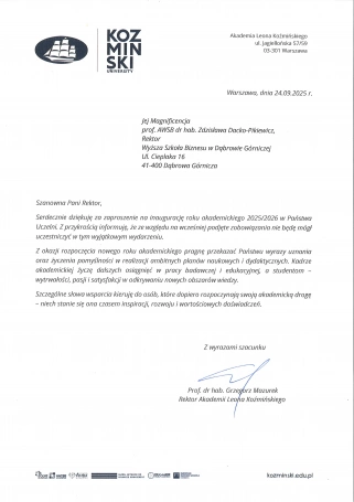 Zdjęcie nr 60 z galerii Inauguracja Roku Akademickiego 2025/2026 - Laudacje 2025 