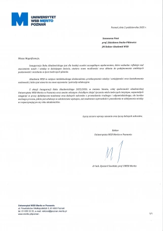 Zdjęcie nr 63 z galerii Inauguracja Roku Akademickiego 2025/2026 - Laudacje 2025 