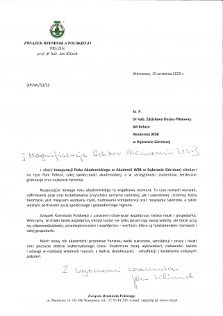 Zdjęcie nr 69 z galerii Inauguracja Roku Akademickiego 2025/2026 - Laudacje 2025 
