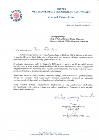 Zdjęcie nr 78 z galerii Inauguracja Roku Akademickiego 2025/2026 - Laudacje 2025 