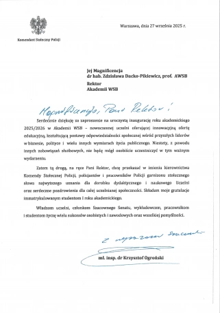 Zdjęcie nr 77 z galerii Inauguracja Roku Akademickiego 2025/2026 - Laudacje 2025 