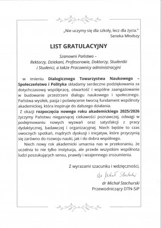 Zdjęcie nr 83 z galerii Inauguracja Roku Akademickiego 2025/2026 - Laudacje 2025 