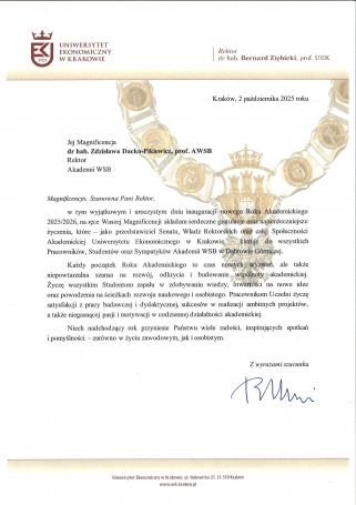 Zdjęcie nr 43 z galerii Inauguracja Roku Akademickiego 2025/2026 - Laudacje 2025 