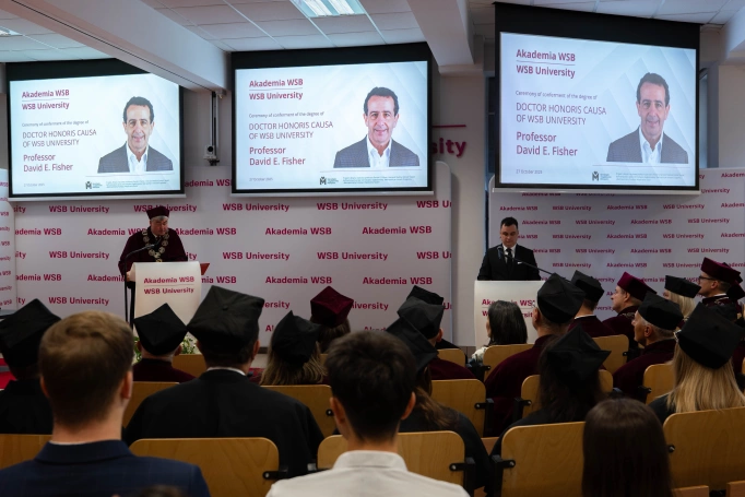 Zdjęcie nr 5 z galerii Prof. David E. Fisher Awarded the Title of Doctor Honoris Causa of the WSB University