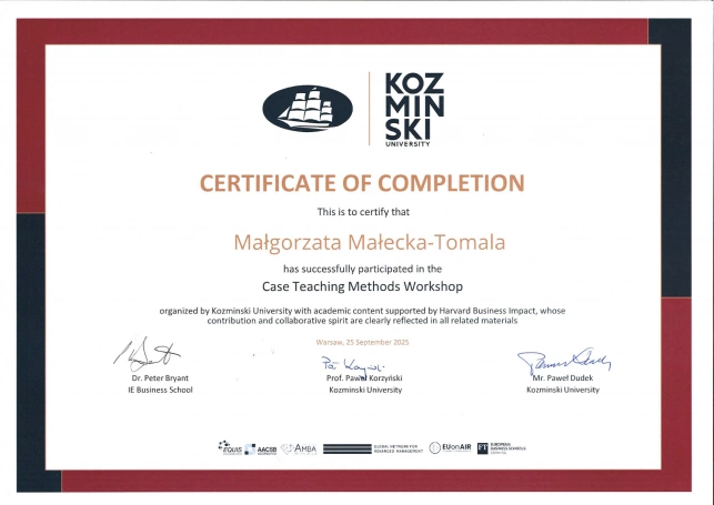Zdjęcie nr 3 z galerii Nasza kadra rozwija kompetencje z Harvard Business Case Study Teaching Method