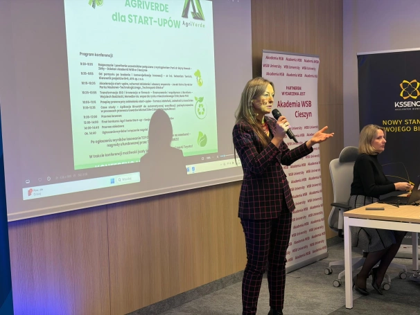Zdjęcie nr 6 z galerii Konferencja AgriVerde i finał konkursu start-upów – sukces studentki Akademii WSB