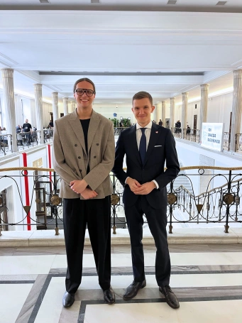 Zdjęcie nr 1 z galerii A Student Visit to the Heart of Polish Legislation