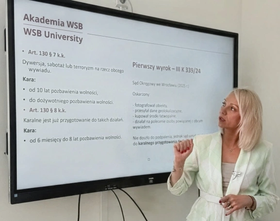 Zdjęcie nr 2 z galerii Akademia WSB wspiera ministerstwa w walce z dywersją